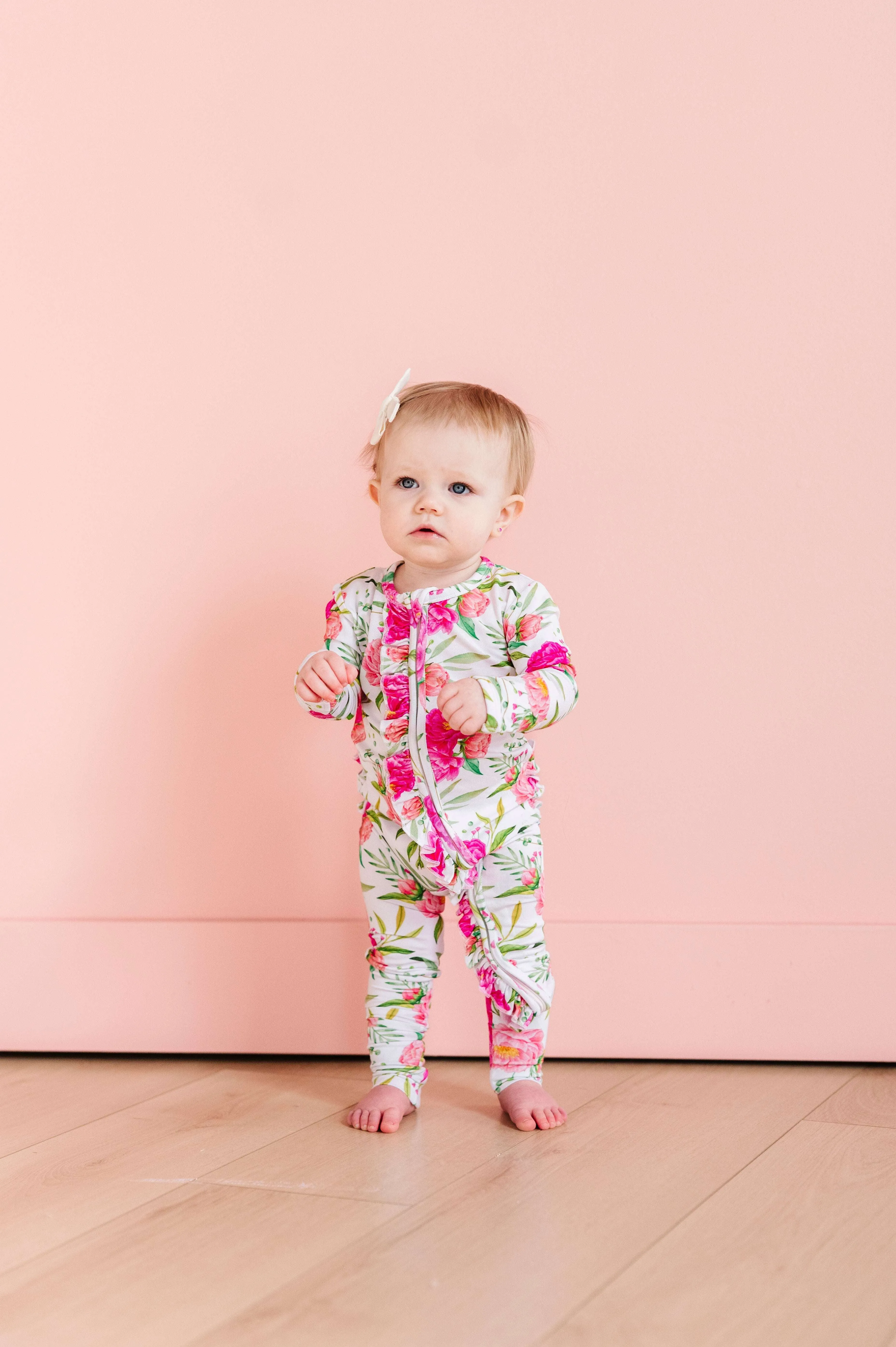 Pink Peony Convertible Onesie