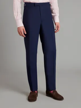 Pleated Mayfair Pants Fresco - Navy