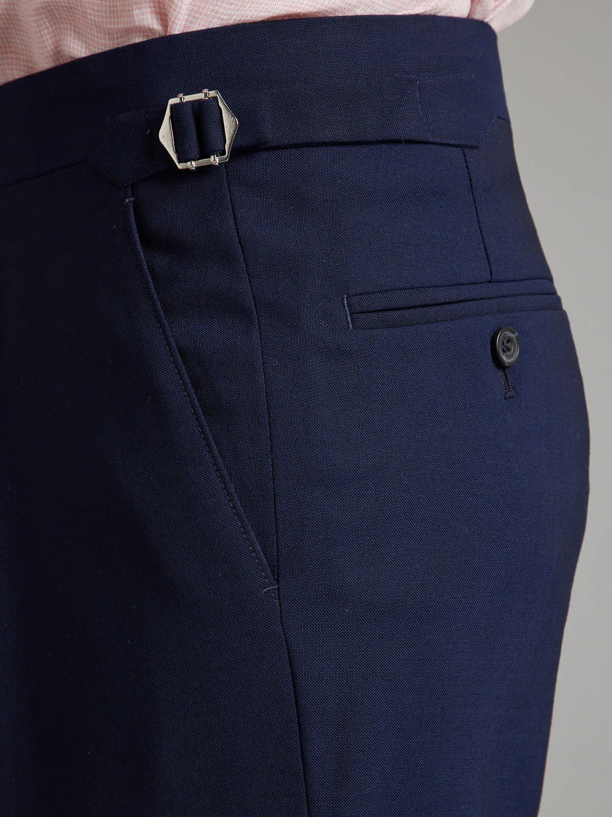 Pleated Mayfair Pants Fresco - Navy