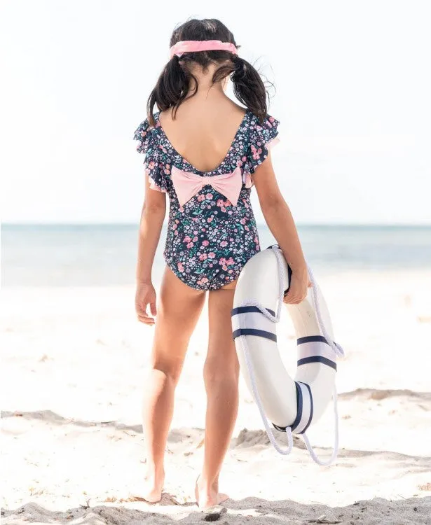 Ruffle Butts-Moonlit Meadow Butterfly Sleeved