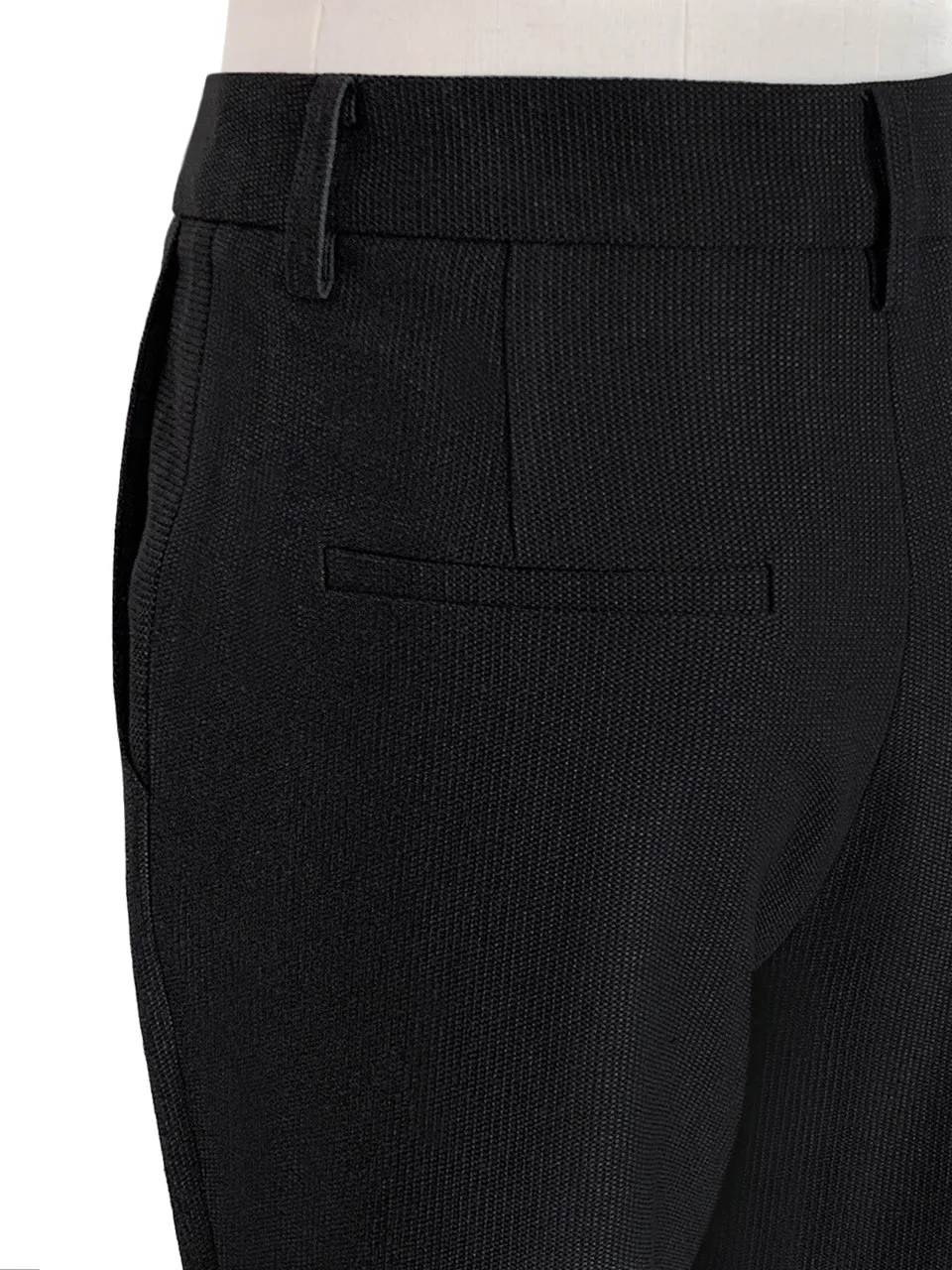 Sparkie Black Flare Leg Stretch Cotton Blend Pants