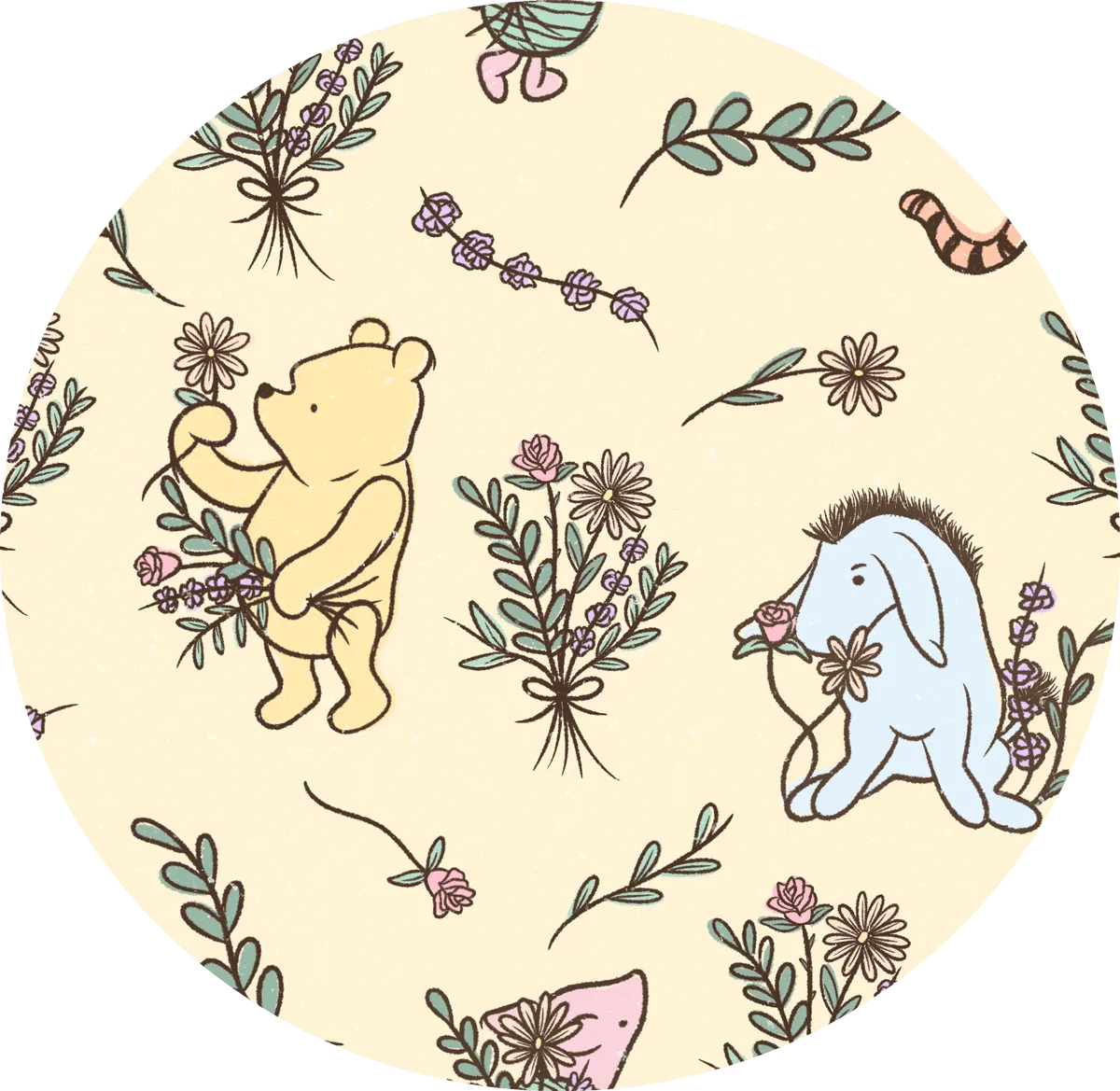 Spring Fever Flowers for Pooh - Bamboo Flutter Sleeve Romper