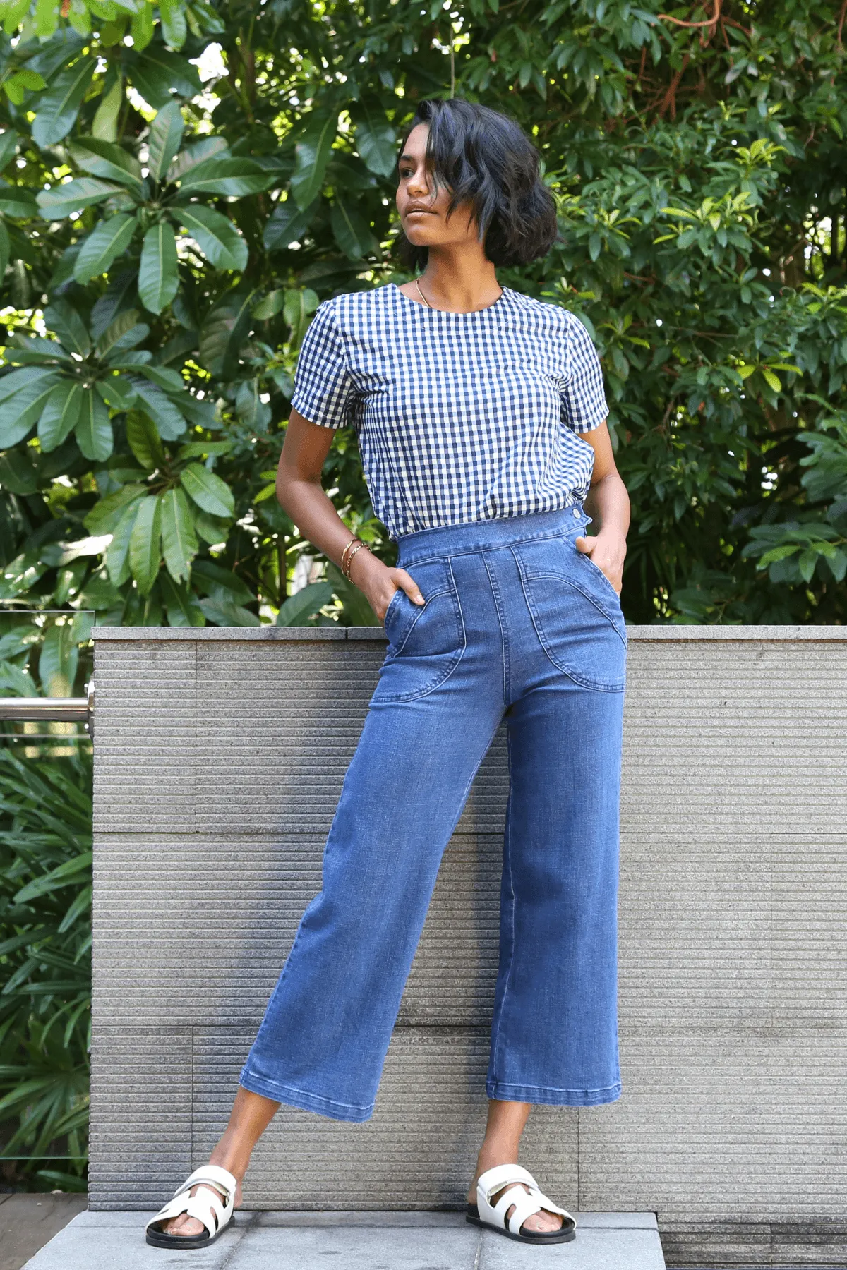 Sunshine Top Blue in Cotton