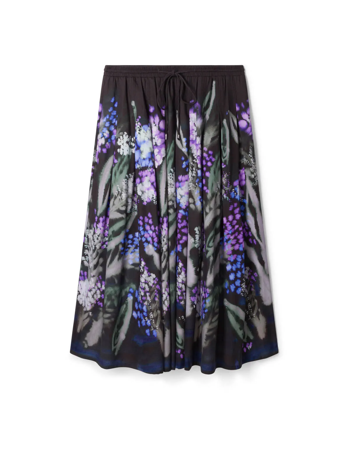 Sylva Tencel™ Crepe Midi Skirt - Black