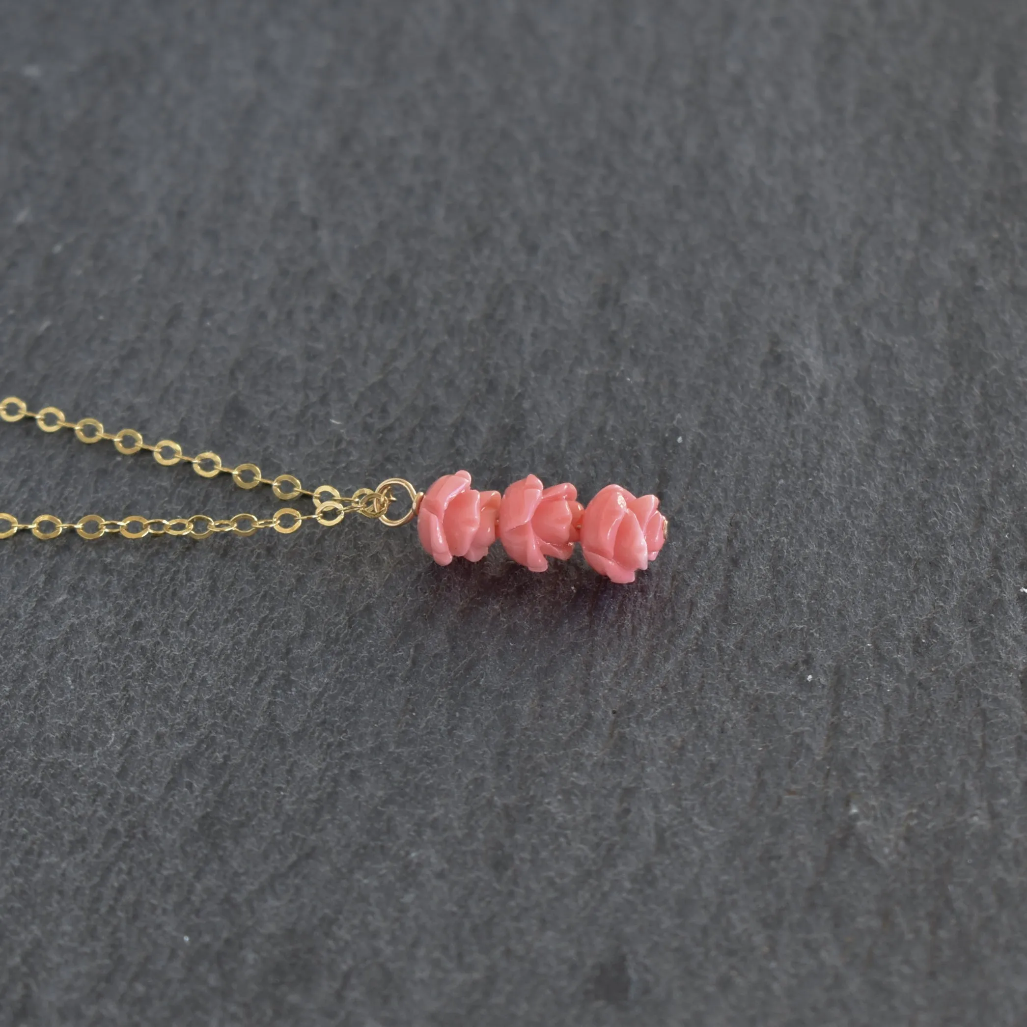 Triple Cluster Lokelani Pendant Necklace