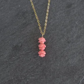 Triple Cluster Lokelani Pendant Necklace