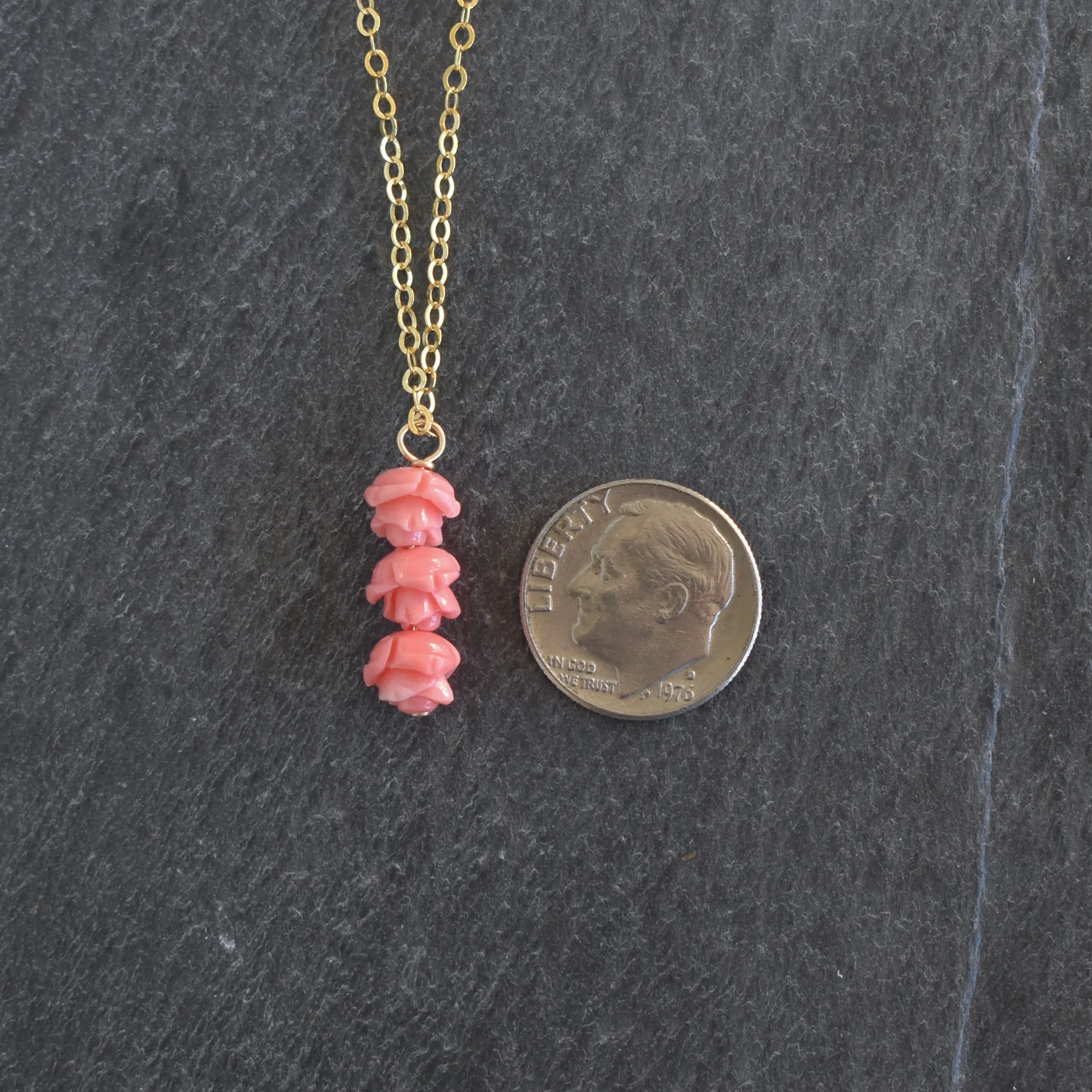Triple Cluster Lokelani Pendant Necklace