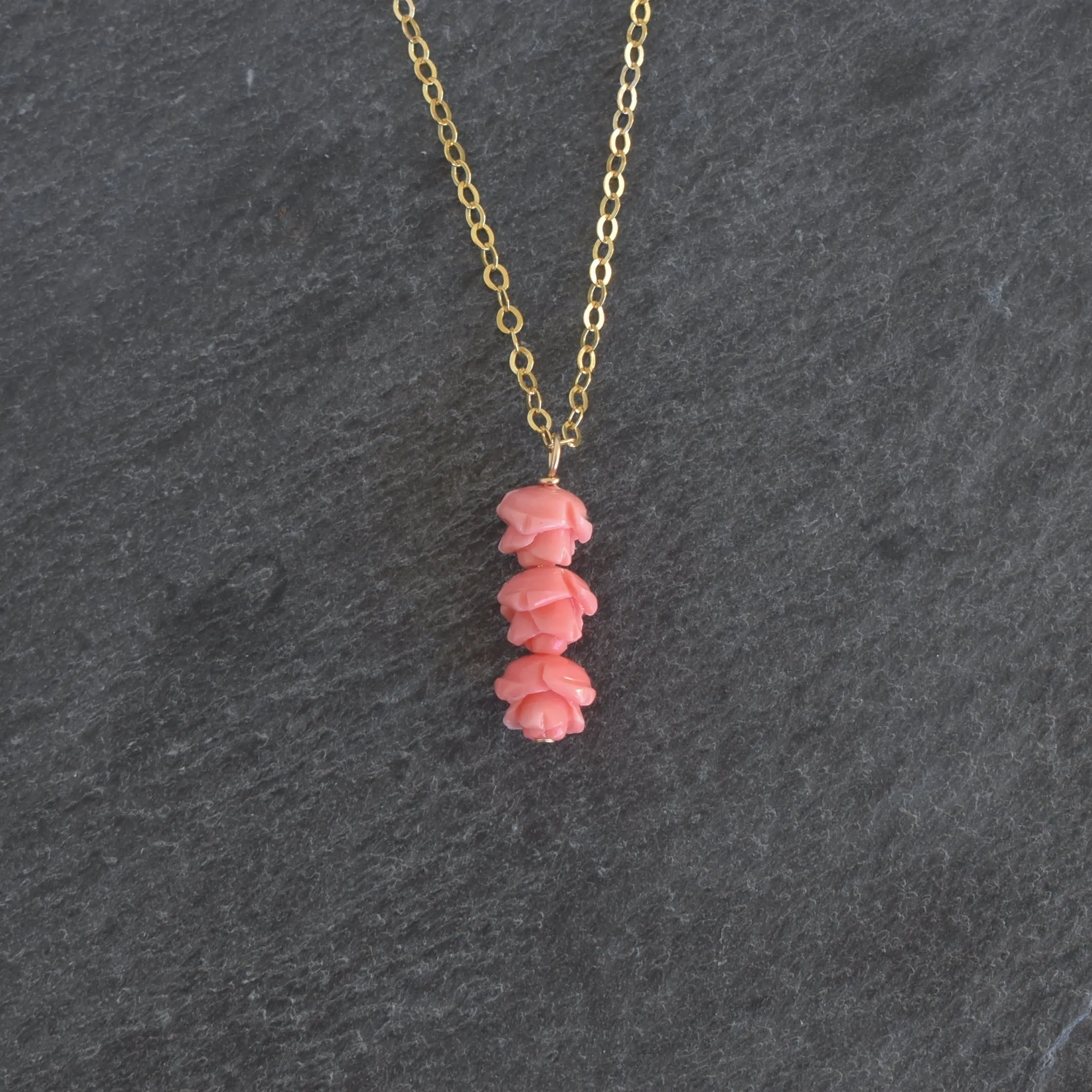 Triple Cluster Lokelani Pendant Necklace