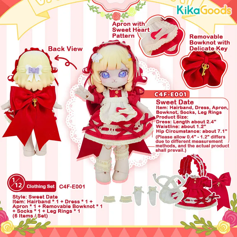 Valentine's Day Sweet Date 1/12 BJD Limited Clothing Set