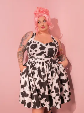 Vixen Skater Skirt in Cow Print - Vixen by Micheline Pitt