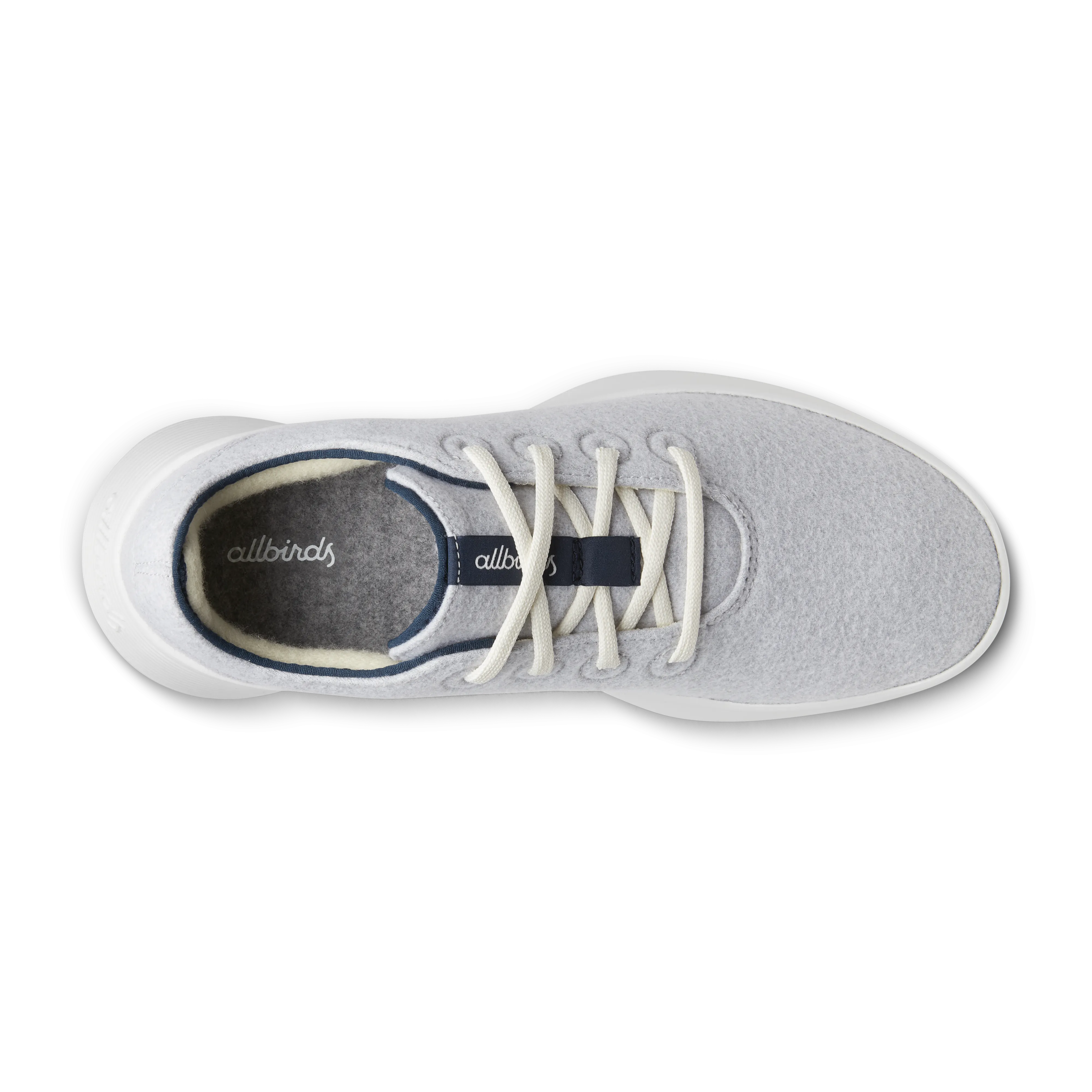 Women's Wool Runner Go - Light Grey/True Navy (Blizzard Sole)
