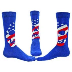 Wright Avenue Mens American Skull Sock